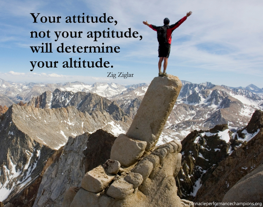 attitude determines altitude